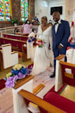 Dress was perfect for our New Year's Day wedding. - Melissa H.