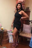 I really love this dress. It is very beautiful. The high slit makes it sexy but classy. I wore it for my birthday celebration. It fit just right. The dress itself was comfortable!! I received many compliments!! Definitely recommend it. I got a size small - Vanessa M.