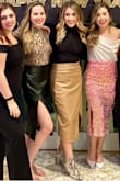 I'm short so I was a little hesitant about this skirt, but I'm so happy I bought it! It fits perfectly and the overlapping front is perfect for creating a smooth look. Highly recommend and I'll definitely be buying it in another color! - Victoria T.