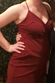 I love this dress, it is so flattering! I wore it to a wedding and it was almost perfect. The only things I will say are: the straps were long/loose, so I had to sew them together in the back to make them tighter; also, the wrapping around the breasts came apart easily, so I was a bit self conscious. I think I should have sewn that as well! - Lacie G.