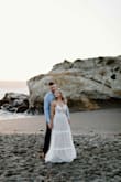 Wore this dress for engagement photos and got so many compliments! I am about 5'2 and the dress was long on me. I left it long for the pictures but would need to be hemmed for another event. Has adjustable straps so if you are larger or smaller in the bust it helps to fit to your size.  Definitely recommend! - Christine S.