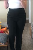 First I ordered a size M and I had to return it and ordered a size L. They fit really nice, the material is good and make me look professional. - Marcela M.