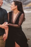 I wore this for my engagement photoshoot. From the moment I put it on it was, WAM BAM THANK YOU MA'AM. My favorite bodysuit to date. Dress it up or casual, you will look flawless and feel fabulous. I bought a Small and it fits well on my arms/chest -- the booty area is a bit tight, but nothing I can't handle. I paired it with Lulus "Ambrosio Black High-Low Maxi Skirt" and it was Love Love Love. - Corinne R.