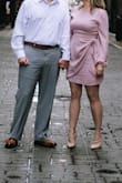 This is definitely a go-to dress. It is so flattering and the fabric is light. I'm a curvy girl, so it's hard to find a dress that doesn't make my hips look huge. This dress did not! It was perfect for my downtown engagement pics!!! - Jennifer D.