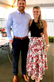 Light and airy this skirt pairs great with a plain colored top to make a statement! Wore it to a rehearsal dinner and felt great and was very comfortable. The waist has some stretch/elastic to it and I love the slit detail. If anything could size down for tighter waist area. Not see through. Glad I got this for my collection! - Sarah L.