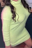 I love this bright color!!! Wore it after vacation so even though it was cold weather, the tan helped to not be washed out by this color but I loved this dress super cute! - Kelly M.