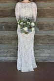 Absolutely the best dress for my Christmas wedding. The dress fit true to size and required no alterations. I was worried that the lining would be too thin and see through but it wasn't.
Very comfortable and easy to dance in. - Anna A.