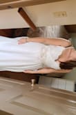 I carry most of my weight in my hips and bum, so it was a little bit loose up top, but the adjustable straps definitely helped! And its very long. But It's so comfortable and pretty, and excellent quality!!! I paired it with my bridal belt to make it a bit more formal. - Sarah D.