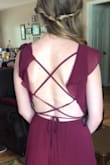 I wore this as a bridesmaid dress. The only alterations I needed were to hem the bottom. It was comfortable and I enjoyed wearing it! - Miriam M.