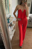 I love this jumpsuit! It will be perfect for date night :) I'm usually an XS in Lulu's and this fits perfectly. I am almost 5'8" and it hits just the right amount above the floor. - Aleksandra K.