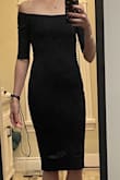 This little black dress fits like a glove, and looks amazing. It has the perfect amount of stretch and is ideal for a night on the town. - Karen D.