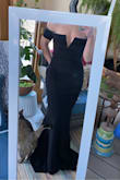This dress exceeds expectations. I read reviews and figured I'd give it a go - I am so glad I did! I still have to get it altered on the bottom for the event because it's way too long, but that was expected with my height. The dress is very flattering and forms fits, feels like it was made for me. I'm not wearing a bra in the photo and don't feel the need to which is very unusual for me and my size...supports me well and holds everything in with movements. Buy this! You won't regret it :) - Alexandra T.