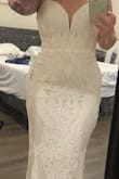 Omg if your doubting buying Don't. My dress fits perfectly. Such great quality and I was so surprised on how fast it shipped to me
This was my 4th dress I bought for my beach wedding all the others I wasn't so sure about this one is so perfect and was no where near the price of other dresses. I will always recommend this website to anyone looking for such great dresses. Sorry my photos made me crop them to cut off parts of my dress. But it fits like a glove - Brandy T.