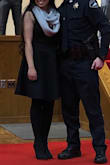 Wore it for my husband's police academy graduation, awesome dress very appropriate it stays at the knee for me. The V-neck is a little low that's why I wore a scarf (also because I'm always cold) - Gabriela U.