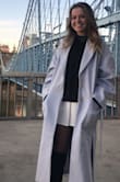I absolutely love this coat. It is versatile. I wore it with a cute outfit for a walk around the city but also wore it with a sweater and some joggers. Very warm. I got a medium and it was a little bigger than I expected but I can wear big sweaters and sweatshirts with it in the future. - Lauren M.