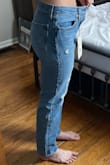 I ordered my size due to the comments, however, these pants are about 2 sizes too big. Super disappointed. The wash is also a bit darker than in the photos. - Andrea B.