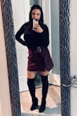 I was worry they would be too big for my skinny legs but they have an adjustable string. They are super cute! - Barbara