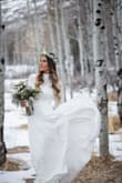 Pretty dress and comfortable! Needs to be ironed but it will be perfect for my exit dress for my wedding! Ps- still drags the ground an extra inch. And it was perfect for my bridals! - Bonnie S.