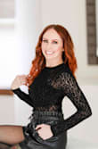 Literally the best bodysuit ever made. I absolutely love it. I paired it with a pair of black leather shorts for a "fancier look" in Vegas but can be more casual with jeans. If I could give it 10 stars, I would!! Fits perfectly! - Andie