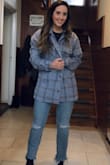 Love this Shacket! It's comfy and cute. The sleeves fit perfectly and love that it's a little over sized for winter weather. You can definitely wear it super casual or even dress it up a little! - Kayla E.