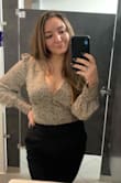 this shirt is PERFECT !! i had to exchange it for a larger size but i'm absolutely in love. the perfect amount of cleavage for a sexy, sophisticated look. i received so many compliments at work and on a night out. need this top in more prints/colors!! - Jennifer S.