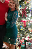 Wore it to my boyfriend's family Christmas. Loveeeed it! A little long but that's ok bc it was lace. - Sara B.
