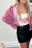 This jacket is really cute. The color is a little more purple in person though and wish it wasn't so cropped. I wore it as part of a costume and it was cute, will wear again! - Peyton K.