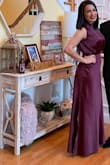 Love the dress, excellent quality, love the color, and so comfy. I wore it all night. - Silvia P.