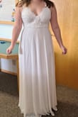 I don't usually leave reviews, but I'm really happy with this dress! I love how it fits, and you can't beat the price! It will need to be altered some, but that's to be expected. Also, I had ordered one prior to this and didn't like it how it fit, so I returned it for free and they kept me updated during the entire return. - Misha F.