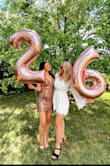 Beware colored drinks and plates full of messy food lol wide sleeves,
But obsessed. 
Can dress up or down.
Great for engagement party, bridal shower. :) - Amaris J.