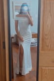 Perfect for a simple prom the material is stretchy and soft, I will be sewing in bra cups only because the white is unforgiving and it's not tight enough. - Breana H.