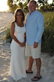 Wore this dress for my beach wedding. Fit like a glove, had to have it shortened and the straps taken up just a bit. It was super comfortable and easy to travel with. Perfect!! - Jamie K.