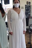 I love this dress. It fits perfectly in all the right places. I only had to hem the dress because it was long. I am wearing it to my small beach wedding. - Loren V.