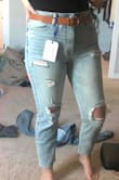 I'm late to the mom jean game, but decided to pull the trigger and wow.. these are amazing! Tighter in the waist and looser in the legs, just how they are meant to be. They even do wonders for my little pancake booty! Normally a true size 6, but ordered a 7 and they fit great. The only down side is that they do cut into the mid section a little when you sit down, but I think that is to be expected from this style. These will be a new staple for sure! - Allie W.