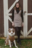I love this dress, it's perfect for layering and has some good stretch to it. The bust is a little big on me but otherwise fits great. So cute!!! - Kieran G.