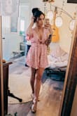 It is a lot less red than I thought from the photos, but it ended up super cute anyways! The little cut out in front is a nice touch, though I'm not sure what bra to wear with it. Can't wait to wear this on my next warm vacation! - Danielle K.