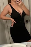 Love this dress so much! I have a large chest and any dress I can wear braless is a win in my book. Bought for Valentine's Day and some weddings and already got lots of compliments from friends! - Faith L.