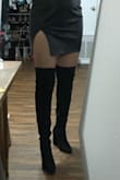 I was nervous about those who said it runs big but the skirt fit perfectly. The slit is a little deep but I love the look. - Isabel D.