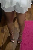 I ordered a 7.5 at first because that is my regular shoe size but I had no room in those. I returned and got an 8 for exchange and the 8 is better but still feels kinda small. Other than that the shoe is very cute! - Lauren R.