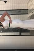 This was the winning choice for my wedding dress! I have always struggled to find dresses that fit my chest without having to buy 6 sizes larger than what I need, and then spend more than the dress coat itself for alterations. But this dress was PERFECT, and I only need to shorten it. More importantly, I can wear my normal bra and don't need Spanx since it is thick and supportive fabric - yet super comfortable. The wires in the chest area helped frame this dress to my larger bust. I have chosen to add a strip of lace into the deep cleavage cut for my own comfort, but it was not needed because the dress held shape well. I decided to use some of the lace we are cutting off from the bottom to baste in on. (NOTE: My bust size is actually 30G, but that was not an option in the selection menu. Just wanted to share so other big-busted gals out there know this dress is made for you!) - Emily F.