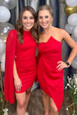 Beautiful dress! Thick material but still stretchy enough that made it comfortable. Great length. Strapless usually bothers me but the dress stayed up very well. - Amanda W.
