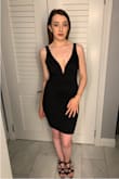 I bought this dress for my anniversary dinner. It is very comfortable and looks amazing. Favorite little black dress that I own! - Annamarie D.