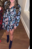 Let me start by saying the color of these booties is simply amazing. The most vibrant navy I have ever seen. These booties do run narrow, so my feet were hurting while wearing them, but they're worth it. Got so many compliments on them and the shaft height is so flattering. I love!!! - Taylor F.