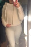 This is so incredibly cozy and soft. It matched perfectly with my white plush set from another brand. The end of the sleeves are nicely snug around your wrist to keep the warmth in. I reach for this almost every day since I've received it! - Rebecca S.