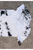 I loved the look of this shirt online, but it didn't live up to its expectations. There is hardly any tie-dye detail on the front of the shirt; I expect tie-dye to vary in appearance because you cannot control the dye, of course, but this was a bummer. The dye is discolored a bit on the front, too. Looks grey. The fabric is stiff. If it wasn't final sale, I'd return it. - Samantha H.