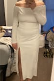 The dress in general is very cute. The fabric is very thick so it would be great for a winter event. The dress was a little too snug for my liking. I would definitely size up one size if I were to reorder the dress. - Elle S.