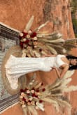I loved this dress.
It fits so well, it helped to 'Hide' some bad in my body and popped out all the great.
Can't say how beautiful it is. - Sara S.