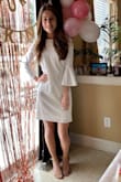 I wore this dress to my bridal shower and I loved it! It was very comfortable and fit great! - Laura B.