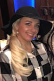 I love this hat! I have a smaller noggin and I love the adjustable strap inside. Just such a cute accessory! - Leah M.