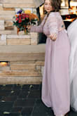 I was worried I wouldn't be able to move with the lace, but the top fit very comfortably. The waist doesn't give at all like some of my other Lulus dresses, but all in all, it worked perfectly for my Maid of Honor dress, I could still dance and look pretty. The material is high quality and comfortable for a fall wedding. - Rachel W.